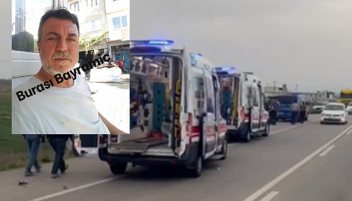 Bayramiç-Ezine karayolunda meydana gelen trafik kazasında ağır yaralanan 48 yaşındaki Cüneyt Yanar, 2 günlük yaşam mücadelesini kaybetti.