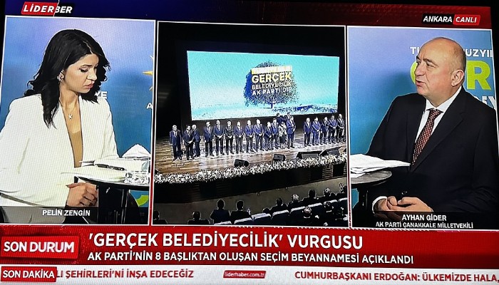 AK Parti Çanakkale Milletvekili Gider Lider Haber’de gündemi değerlendirdi: