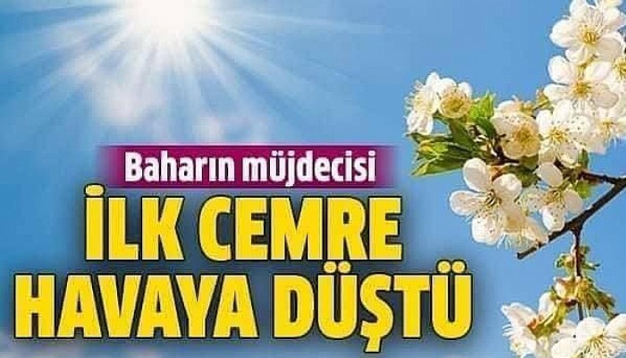 İLK CEMRE HAVAYA DÜŞTÜ...