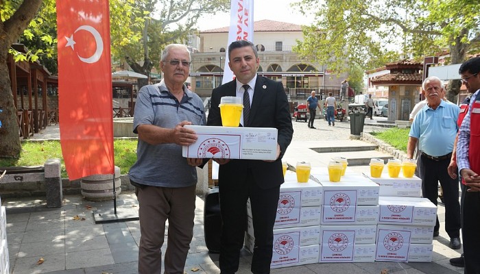 AKDENİZ MEYVE SİNEK TUZAĞI HİBE DAĞITIM TÖRENİ DÜZENLENDİ