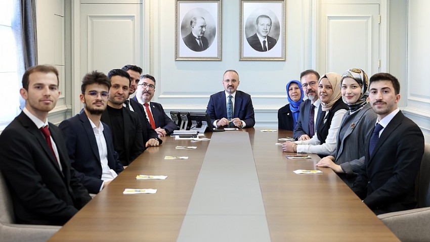 BÜLENT TURAN, HUDER HEYETİNİ BAKANLIKTA AĞIRLADI