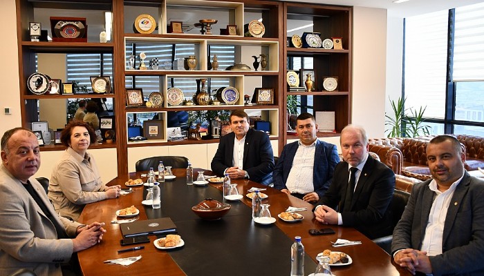 BİGA TİCARET BORSASINDAN ÇANAKKALE TİCARET VE SANAYİ ODASI’NA ZİYARET