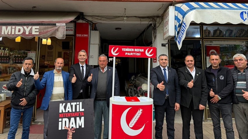 YENİDEN REFAH PARTİSİ İL BAŞKANI MEHMET YÜZBAŞI İLE BAYRAMİÇ’TE VİCDANIN SESİ YÜKSELDİ! İMZA SEFERBERLİĞİNE YOĞUN DESTEK