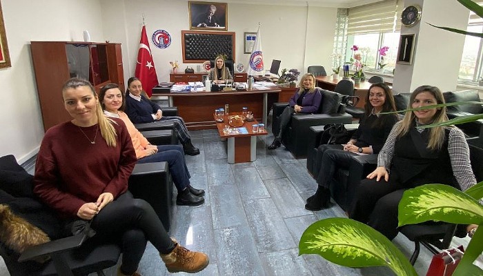 Tobb Kadın Girişimciler Çomü Rektör Yard. Prof. Dr. Pelin Kanten’i Ziyaret Etti