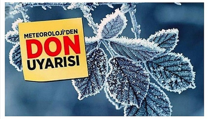 Çanakkale’ye zirai don uyarısı!