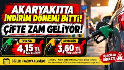 AKARYAKITTA İNDİRİM DEVRİ BİTTİ! BENZİN VE MOTORİNE ÇİFTE ZAM KAPIDA!