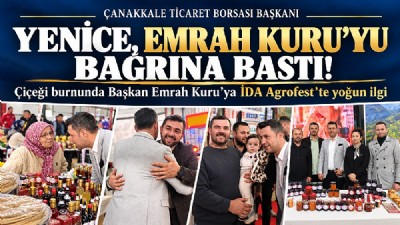 ÇİÇEĞİ BURNUNDA BAŞKAN EMRAH KURU’YU YENİCE’DE ÜYELER VE HALK BAĞRINA BASTI