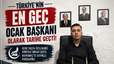 BAYRAMİÇ’TEN DİKKAT ÇEKEN GELİŞME: KUTAY KILIÇ TÜRKİYE’NİN EN GENÇ OCAK BAŞKANLARINDAN BİRİ OLDU