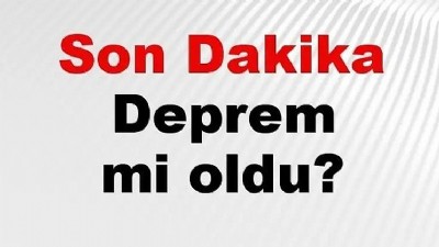 Bayramiç’te ufak çaplı deprem!