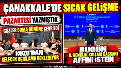 PAZARTESİ YAZMIŞTIK… BUGÜN GÖREVİNDEN AFFINI İSTEDİ