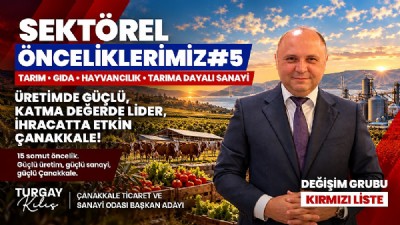 TURGAY KILIÇ’TAN TARIM VE GIDA SEKTÖRÜNE 15 MADDELİK YOL HARİTASI!