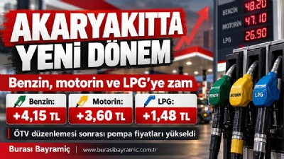 AKARYAKITTA YENİ DÖNEM: BENZİN, MOTORİN VE LPG’YE ZAM