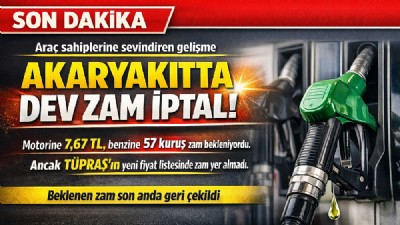 Araç sahipleri buna çok sevinecek! Akaryakıttaki tarihi zam iptal edildi